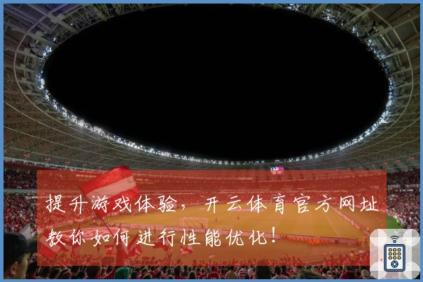 提升游戏体验，开云体育官方网址教你如何进行性能优化！